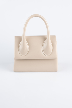 Cream Patent Leather Night Bag KC165