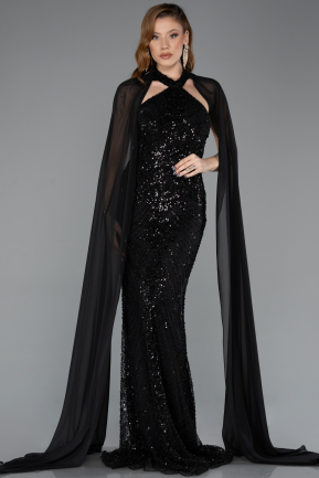 Long Black Evening Dress ABU5595