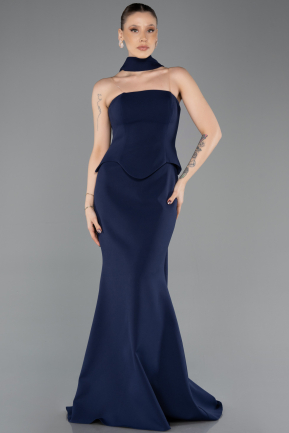 Long Navy Blue Evening Dress ABU5735