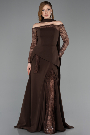 Brown Long Evening Dress ABU5662