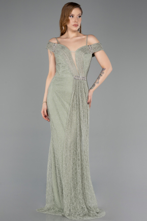 Long Mint Dantelle Evening Dress ABU5841
