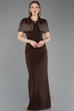 Long Brown Evening Dress ABU5889
