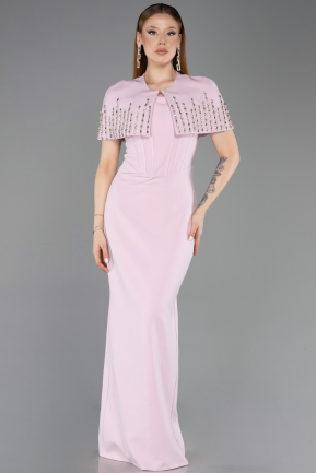 Long Powder Color Evening Dress ABU5889