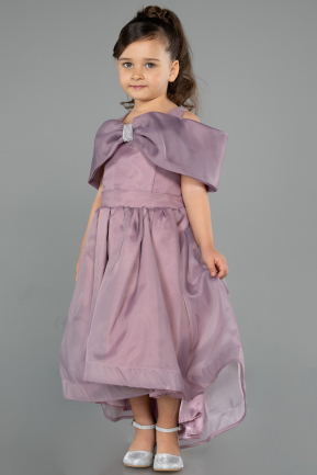 Front Short Back Long Lavender Girl Dress ABO107