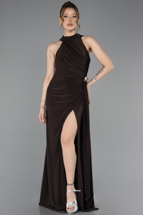 Long Brown Prom Gown ABU5918