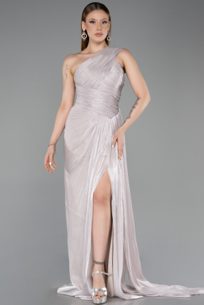 Long Mink Chiffon Prom Gown ABU5946
