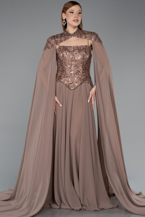 Long Copper Chiffon Evening Dress ABU5931