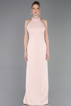 Long Powder Color Prom Gown ABU5971
