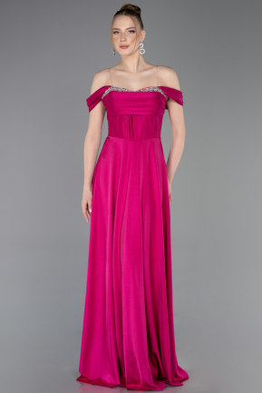 Long Fuchsia Prom Gown ABU5938