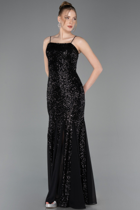 Long Black Mermaid Prom Dress ABU5939