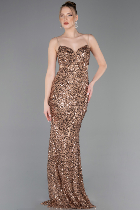 Long Copper Prom Gown ABU5980