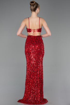 Long Red Prom Gown ABU5980