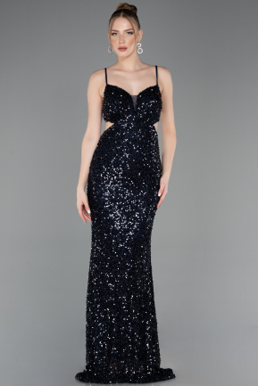 Long Navy Blue Prom Gown ABU5980