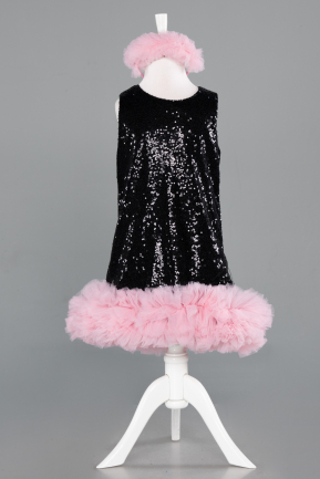 Short Black Girl Dress ABK2574
