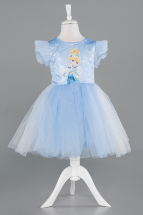 Short Blue Girl Dress ABK2576