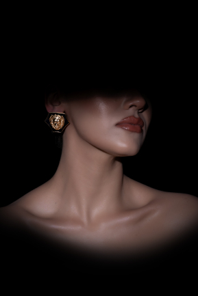 Black-Gold Earring LZ1108