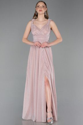 Long Powder Color Prom Gown ABU6045