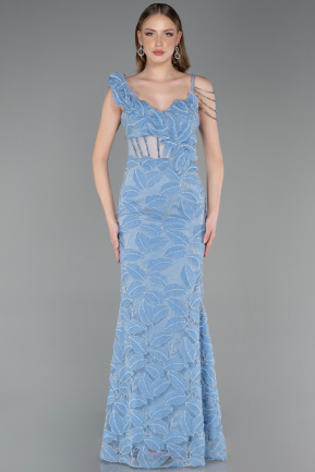 Long Indigo Evening Dress ABU6059