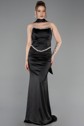 Long Black Prom Gown ABU6079