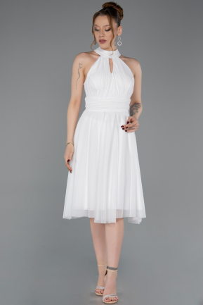Short White Cocktail Dress ABK2612