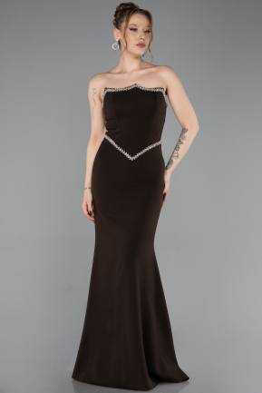 Long Brown Mermaid Prom Dress ABU6092