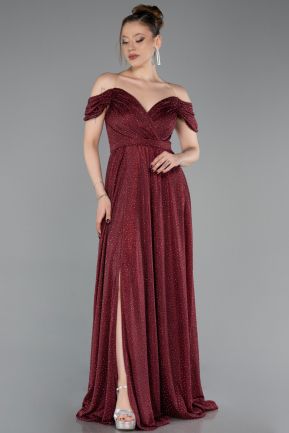 Long Burgundy Evening Dress ABU6107