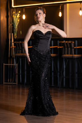 Long Black Evening Dress ABU6114