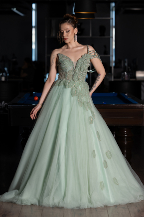 Long Mint Evening Dress ABU6113