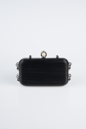 Black Laser Cut Night Bag KC714