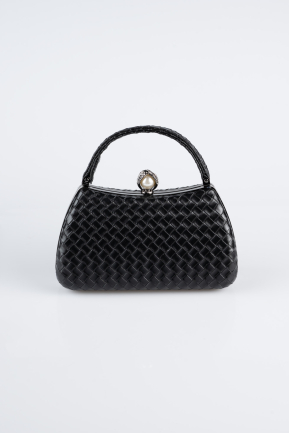 Black Leather Night Bag KC752