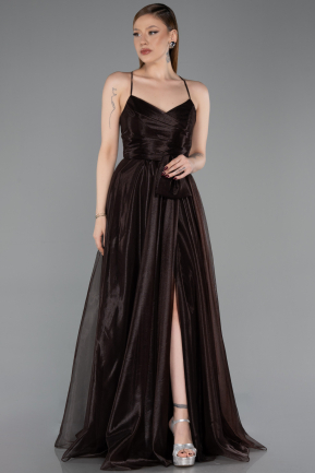 Long Brown Prom Gown ABU6123