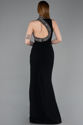 Long Black Mermaid Evening Gown ABU6128