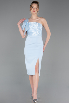 Midi Light Blue Cocktail Dress ABK2625