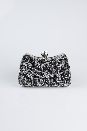 Black-Silver Night Bag SH828