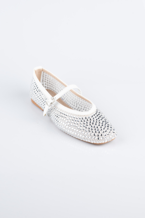 White Stony Evening Shoe AB2120