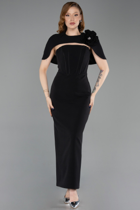 Midi Black Party Dress ABK2628