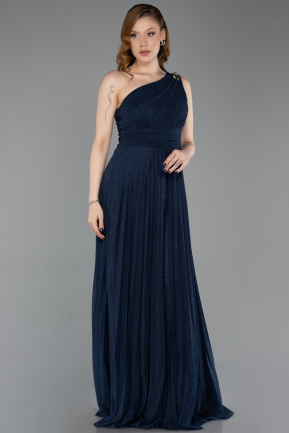 Long Navy Blue Evening Dress ABU6164