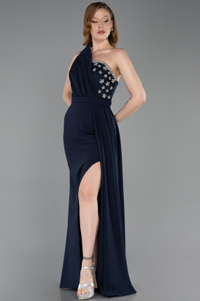 Long Navy Blue Evening Dress ABU6170
