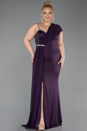 Purple Long Formal Plus Size Dress ABU5827