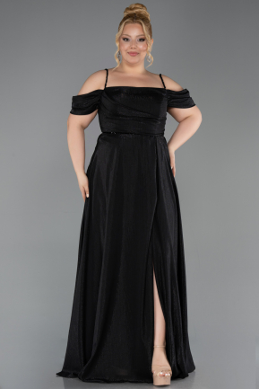 Long Black Formal Plus Size Dress ABU6185
