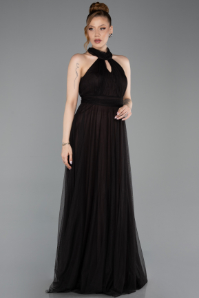Brown Long Plus Size Evening Dress ABU3253