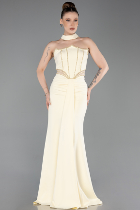 Yellow Long Evening Dress ABU5476