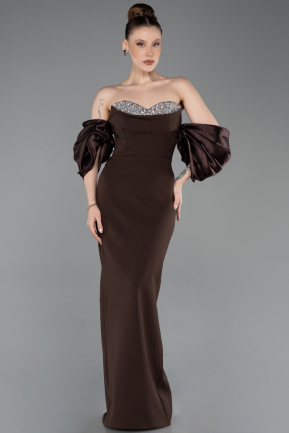 Long Brown Evening Dress ABU6204