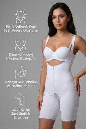 White Waist & Tummy Control Shapewear EM2834