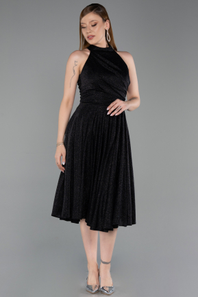 Midi Black Cocktail Dress ABK2638