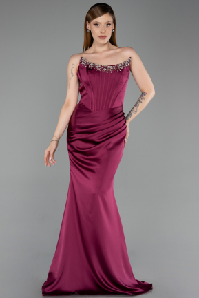 Long Satin Mermaid Evening Gown ABU6109