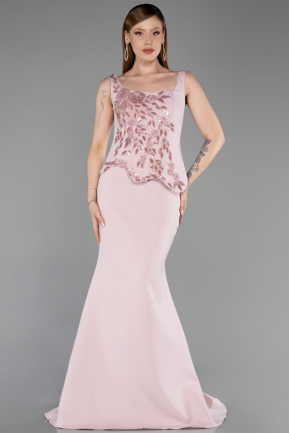 Long Powder Color Evening Dress ABU6225