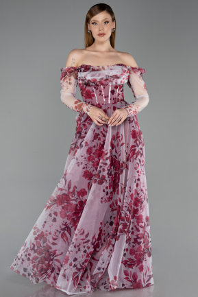 Long Red Evening Dress ABU6226