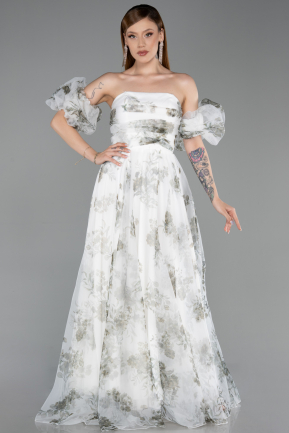 Long Olive Drab Evening Dress ABU6228