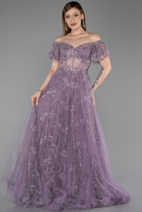 Long Lavender Evening Dress ABU6244